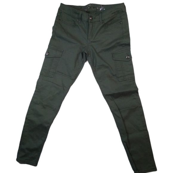 Seven7 Pants - Army Green slim fit cargo pants 30